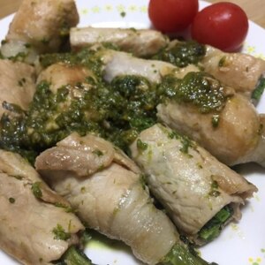 美味しく巻き巻き☆菜の花豚肉巻き